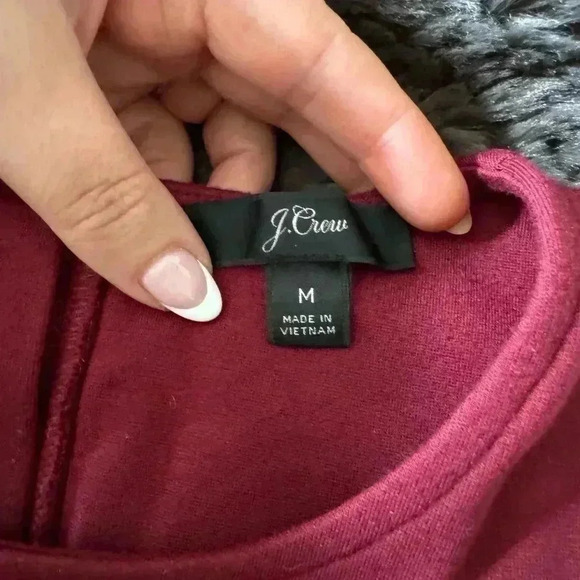 J.Crew Jeweled button-back ponte top - Picture 3 of 8